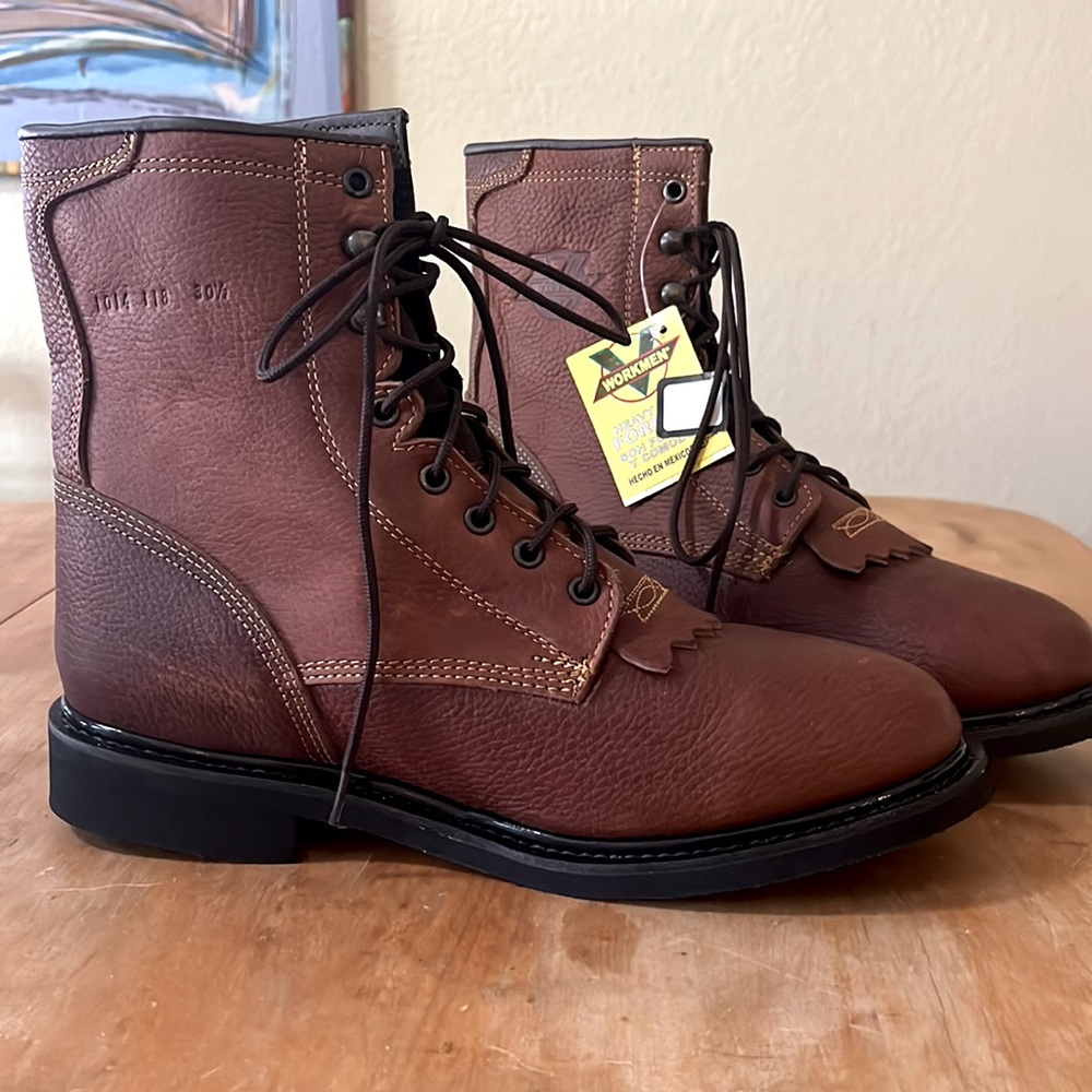 Workmen leather lace up work boot NWT men’s sz 13-13.5 oil resistant